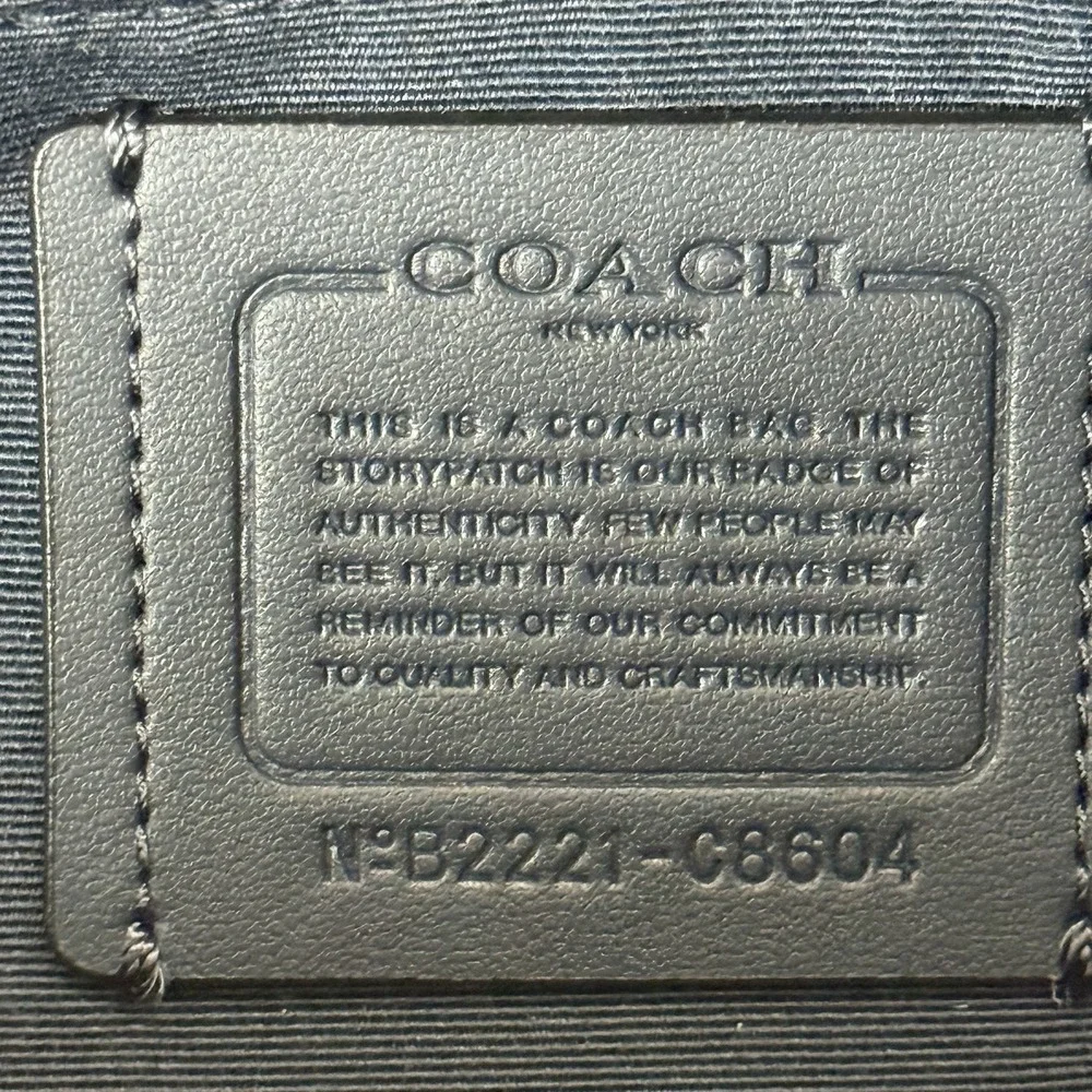 Coach Mini Court Backpack In Signature Canvas & Leather Sport Purple C8604 Logo